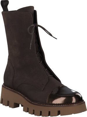 Pertini Damen Schn Rboots Aus Leder Braun Online