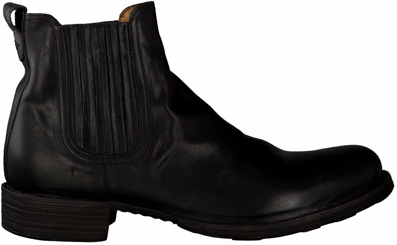 Fiorentini Baker Schwarze Biker Boots Fur Herren Winter Boots 3156 Schwarz Leder Herrenschuhe