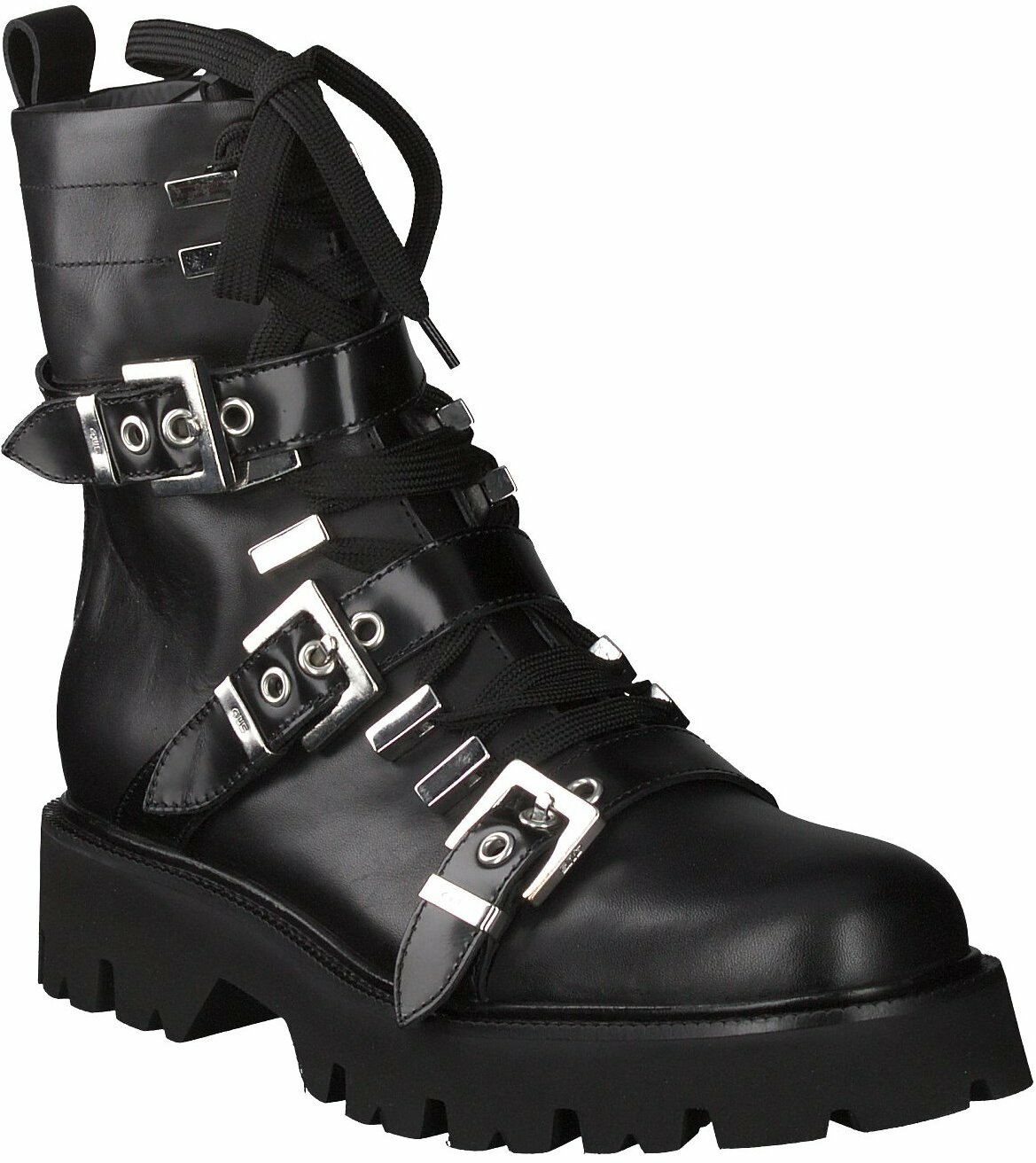 Prange Schwarze Damen Boots Aus Leder Von Cesare Paciotti Online Shoppen